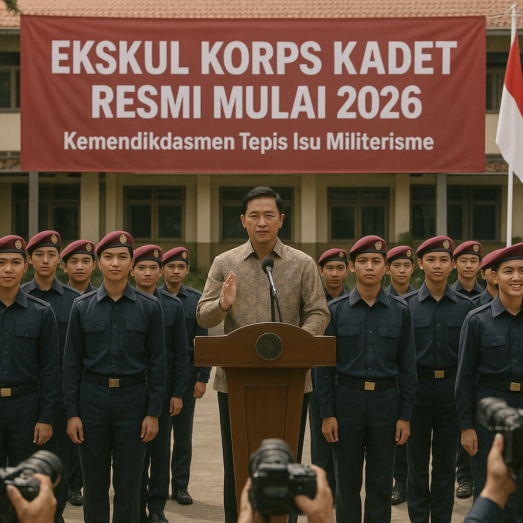 Ekskul Korps Kadet Resmi Mulai 2026, Kemendikdasmen Tepis Is...