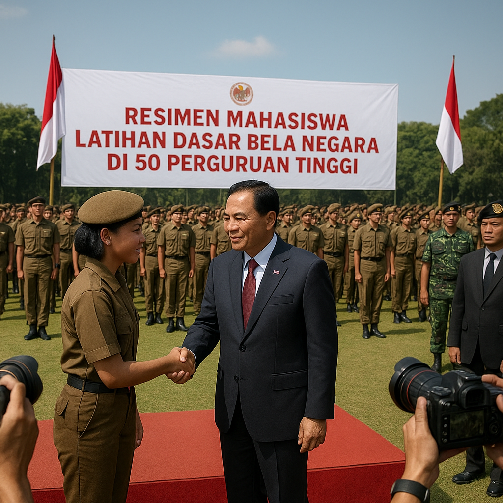 Menhan Apresiasi Program Resimen Mahasiswa di 50 Perguruan T...