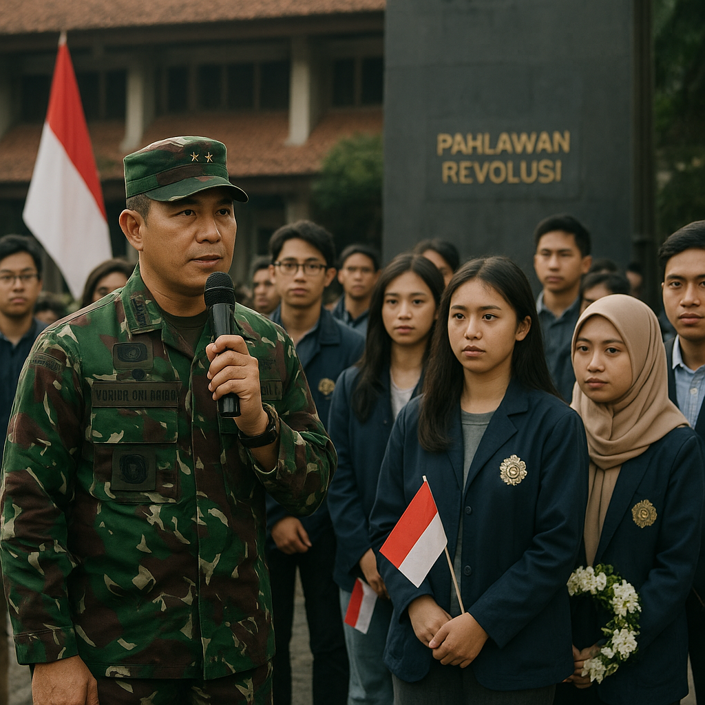 Danrem Ajak Mahasiswa UGM Kenang Perjuangan Pahlawan Revolus...