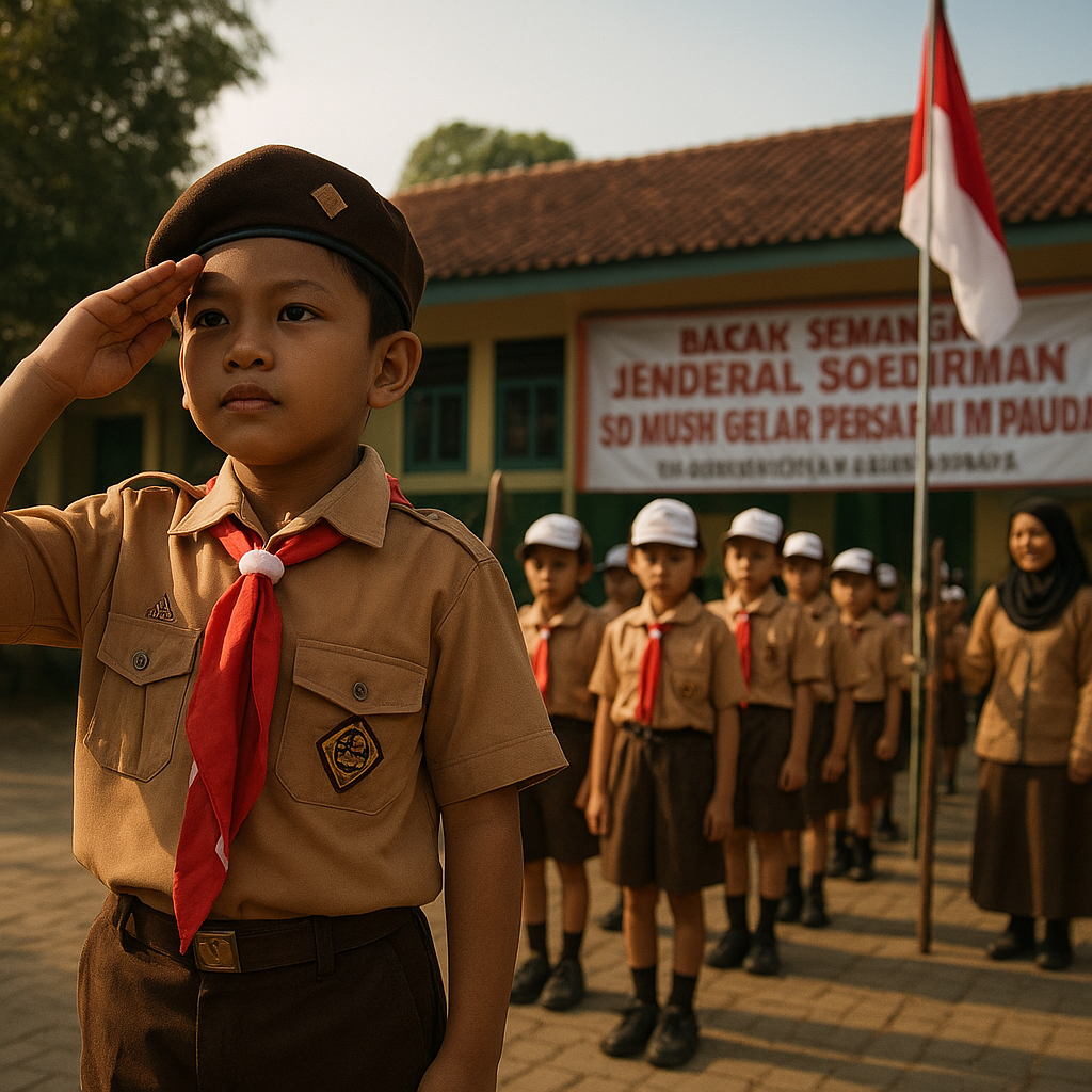 Bakar Semangat Jenderal Soedirman, SD Musix Gelar Persari Pa...