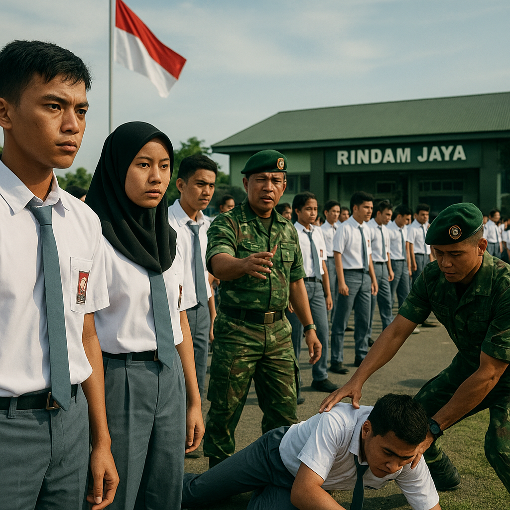 Pelajar SMA Jakarta Ikuti Program 'Kampus Bela Negara' di Ri...