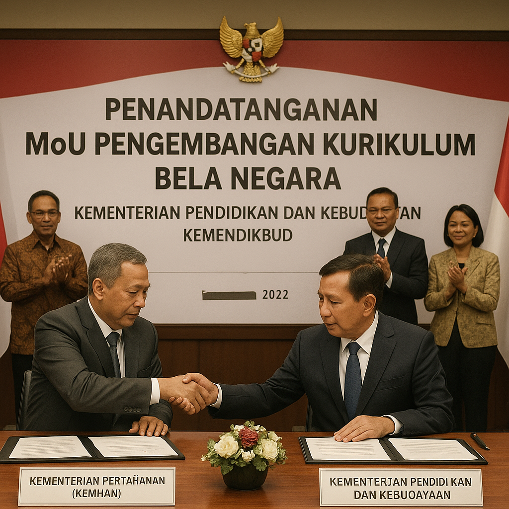 Kemhan dan Kemendikbud Tandatangani MoU Pengembangan Kurikul...