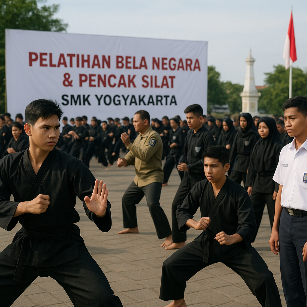 Siswa SMK di Yogyakarta Ikuti Pelatihan Bela Negara dan Bela...