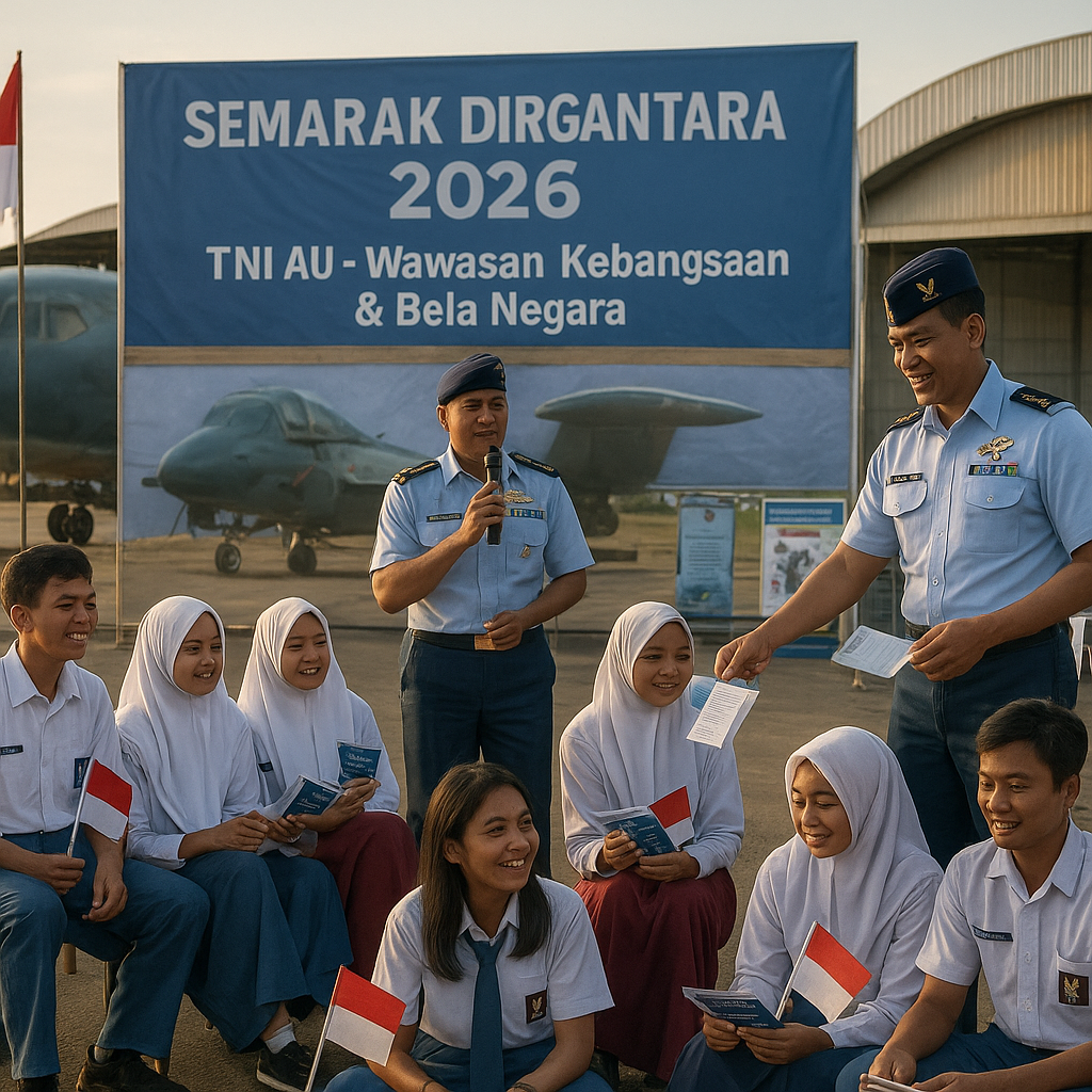 TNI AU Bekali Pelajar Kendari Wawasan Kebangsaan dan Kesadar...