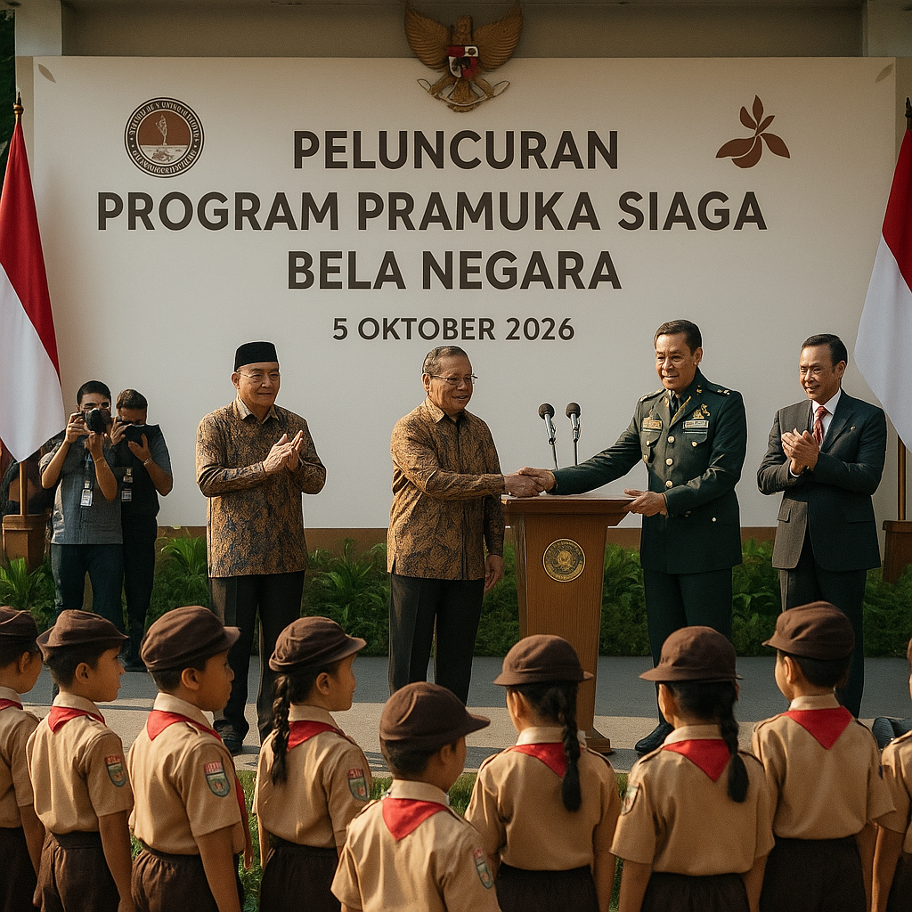 Program 'Pramuka Siaga Bela Negara' Resmi Digulirkan di 34 Provinsi