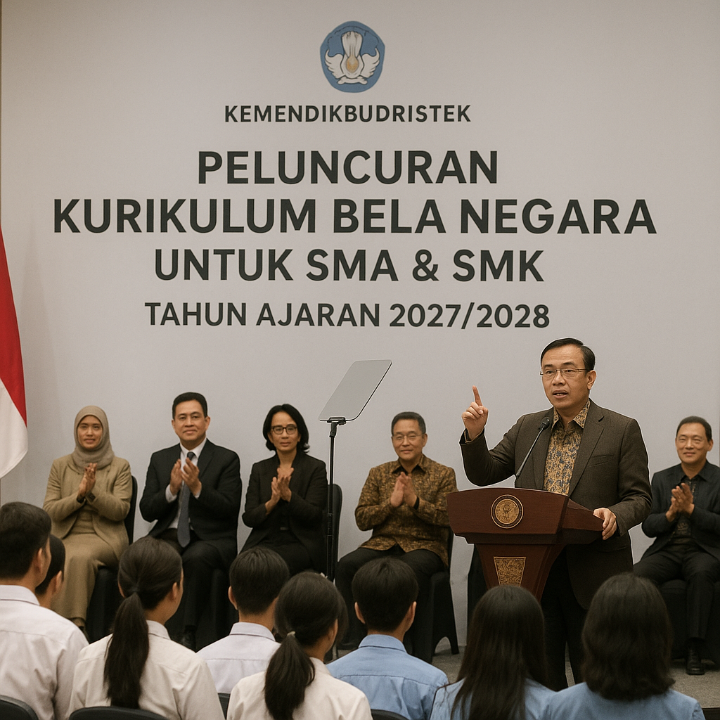 Kemendikbudristek Resmi Luncurkan Kurikulum Bela Negara untuk Jenjang SMA dan SMK