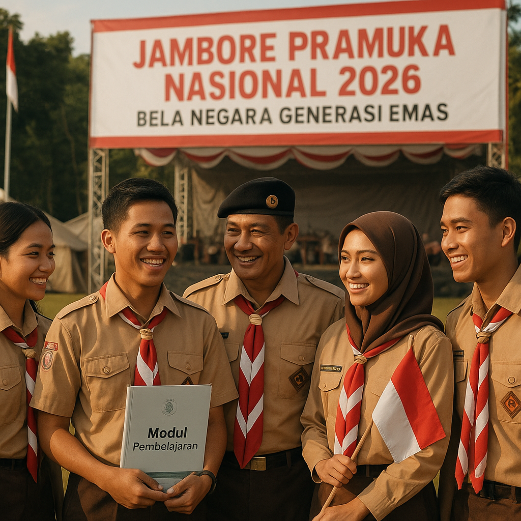 Jambore Pramuka Nasional 2026 Angkat Tema 'Bela Negara Generasi Emas'