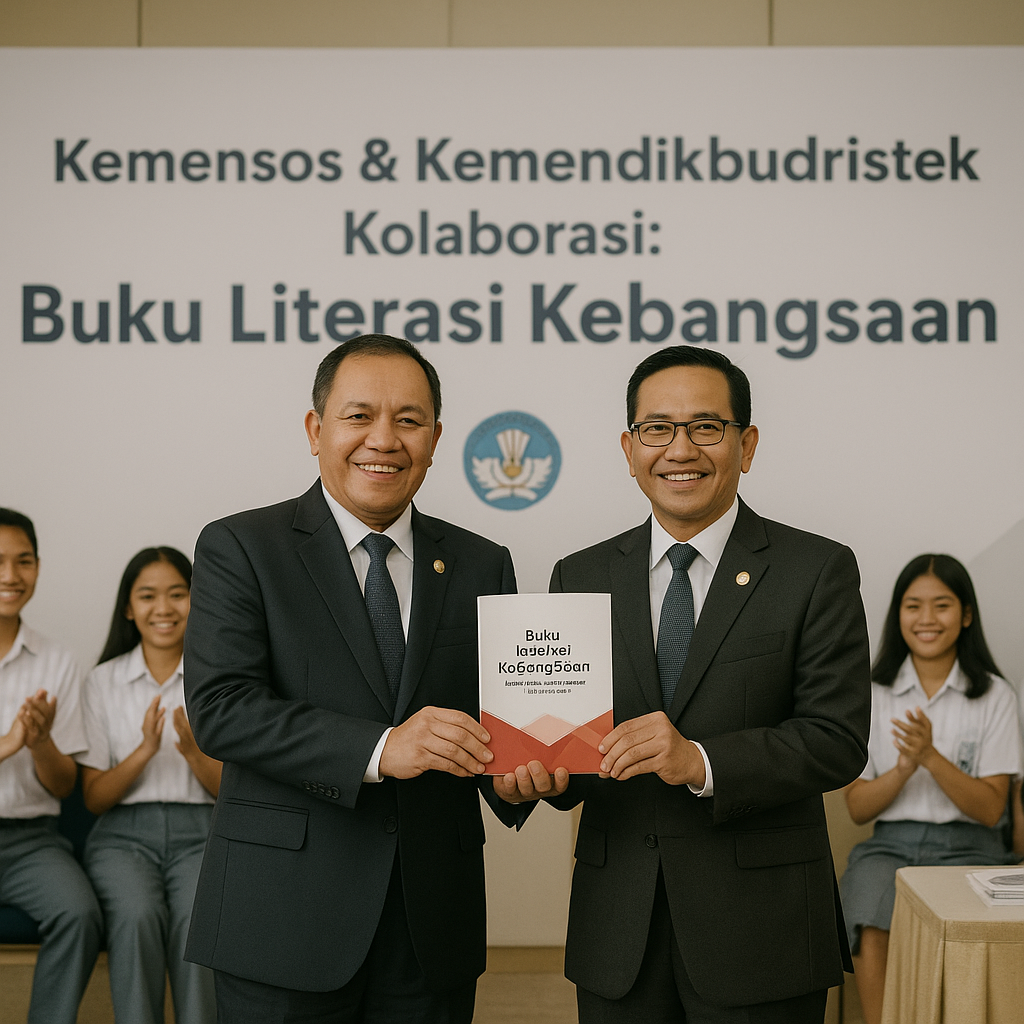 Kemensos dan Kemendikbud Kolaborasi Terbitkan Buku Literasi Kebangsaan untuk Pelajar