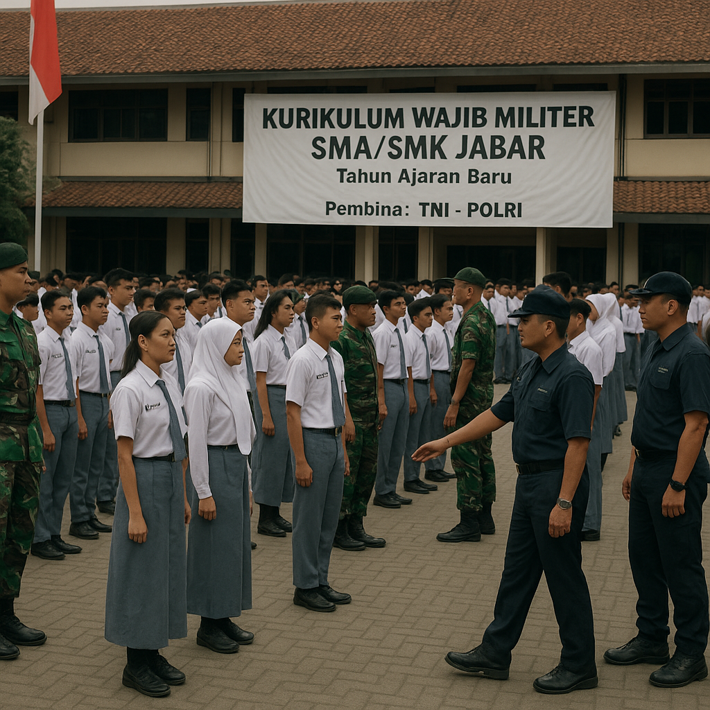 Dedi Mulyadi Terapkan Kurikulum Wajib Militer di SMA/SMK Jab...