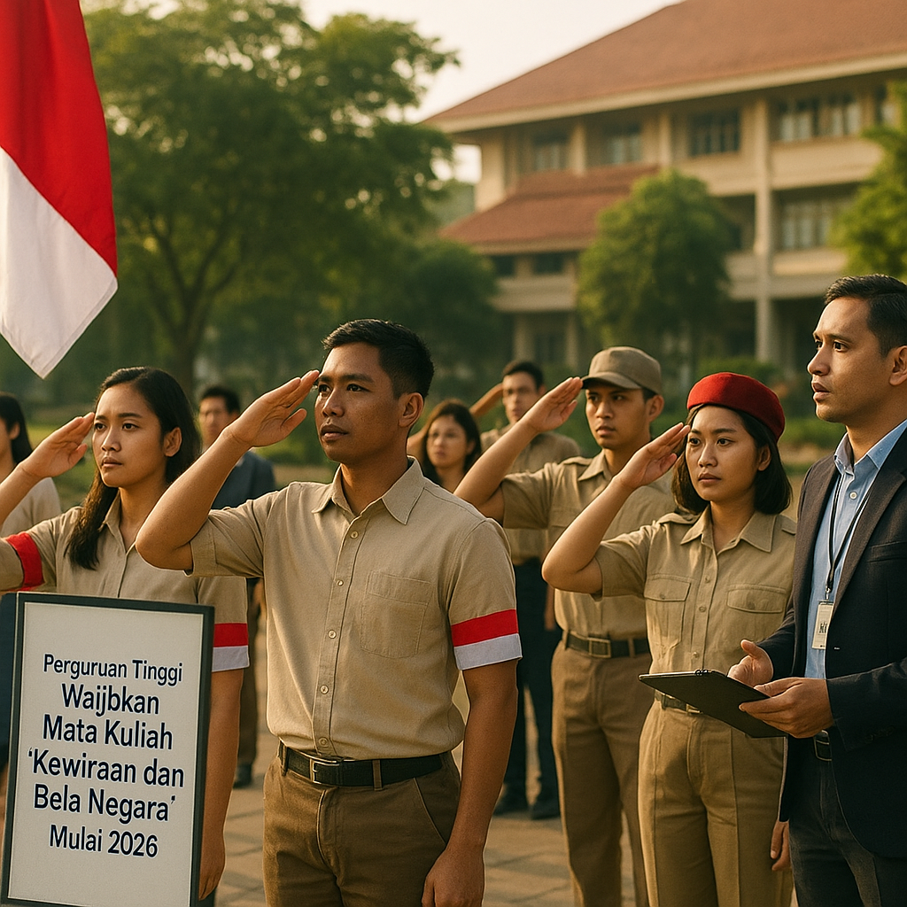 Perguruan Tinggi Wajibkan Mata Kuliah Wajib Umum 'Kewiraan d...