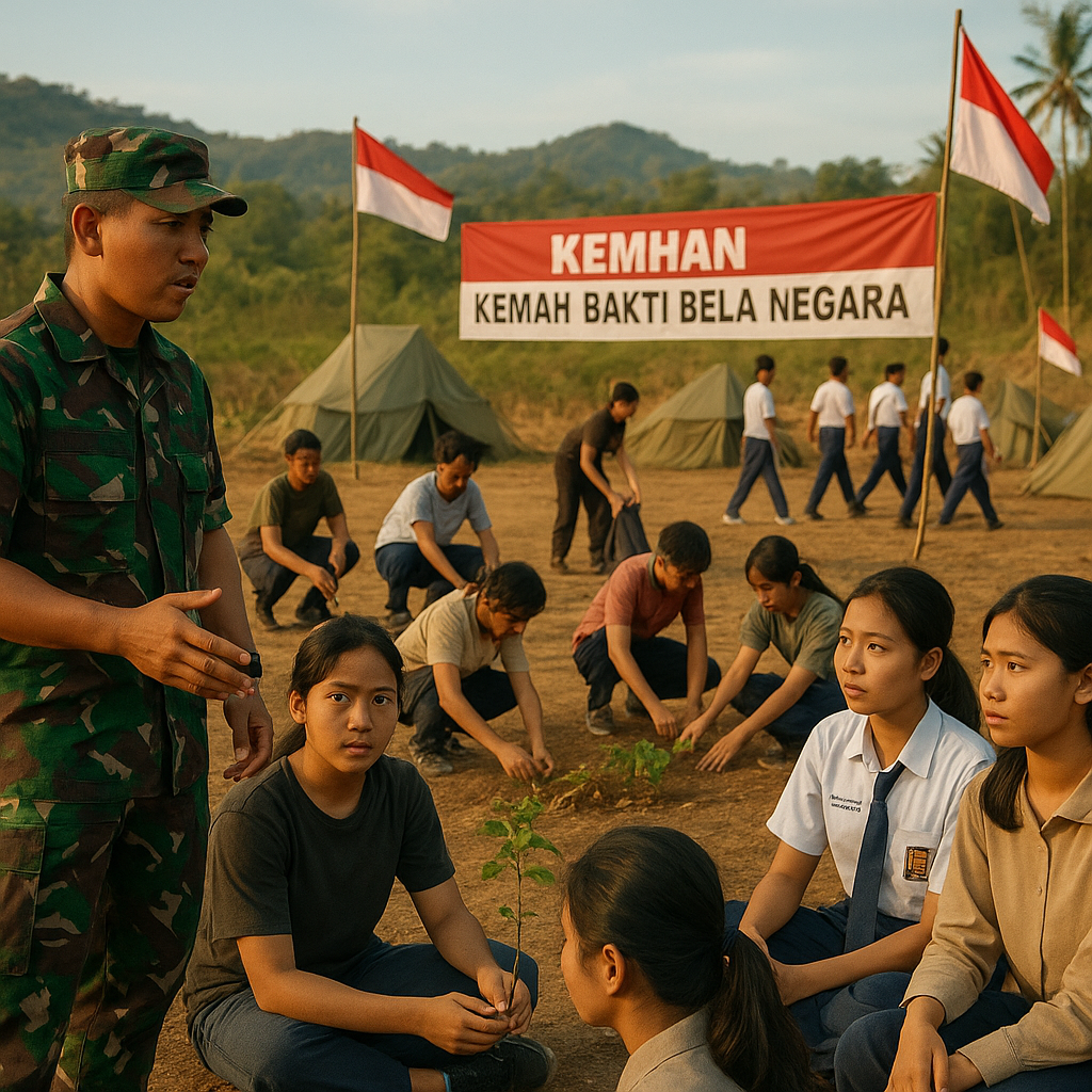 Kemhan Gelar 'Kemah Bakti Bela Negara' untuk Siswa SMP-SMA d...