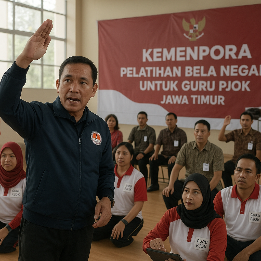 Kemenpora Gelar Pelatihan Bela Negara untuk Guru di Jawa Tim...