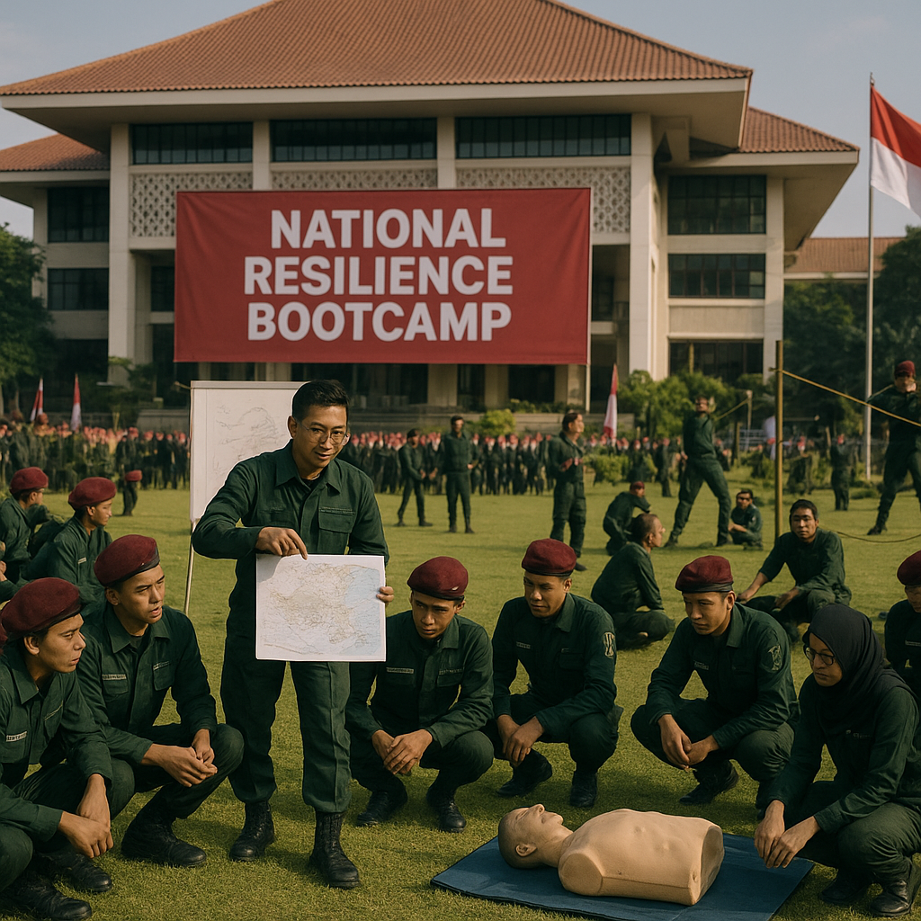 Resimen Mahasiswa Indonesia Gelar 'National Resilience Bootc...