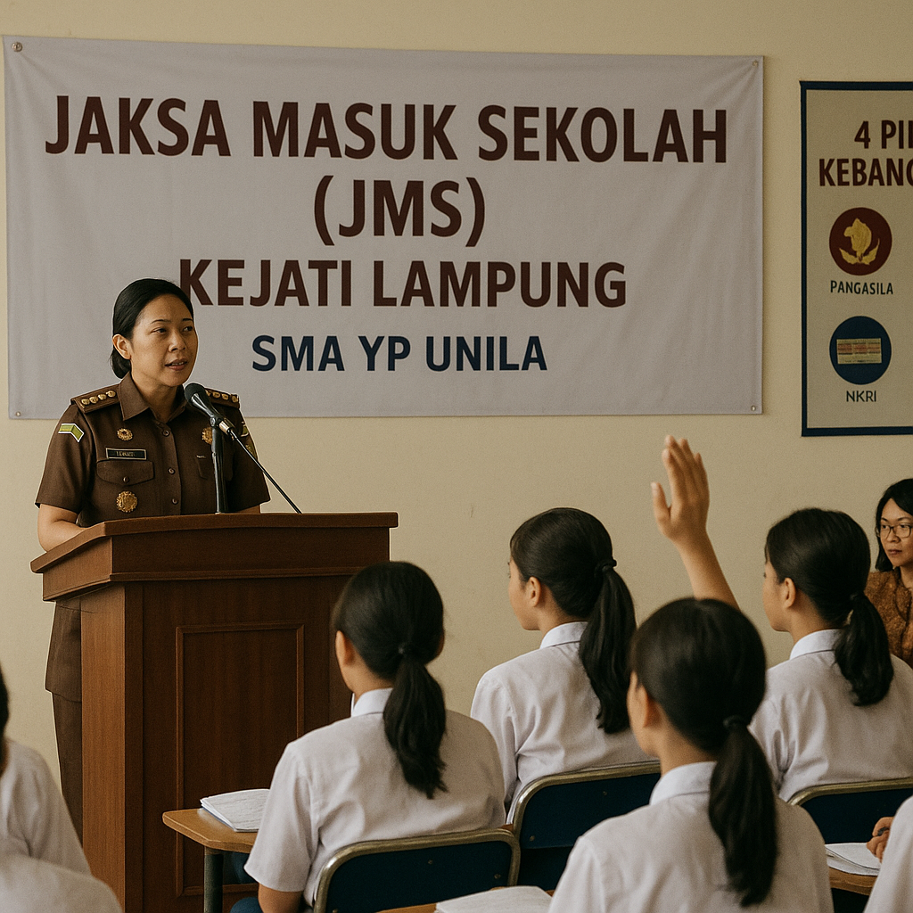 Jaksa Kejati Lampung Sambangi SMA YP Unila, Tanamkan Kesadar...