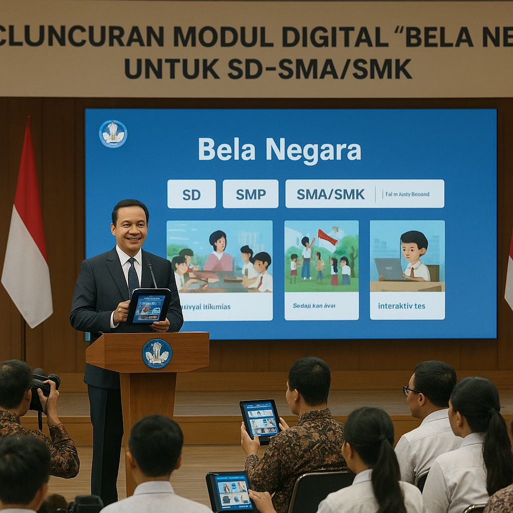 Kemendikbud Luncurkan Modul Digital 'Bela Negara' untuk Jenj...