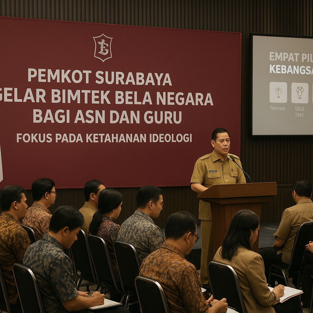 Pemkot Surabaya Gelar Bimtek Bela Negara bagi ASN dan Guru,...