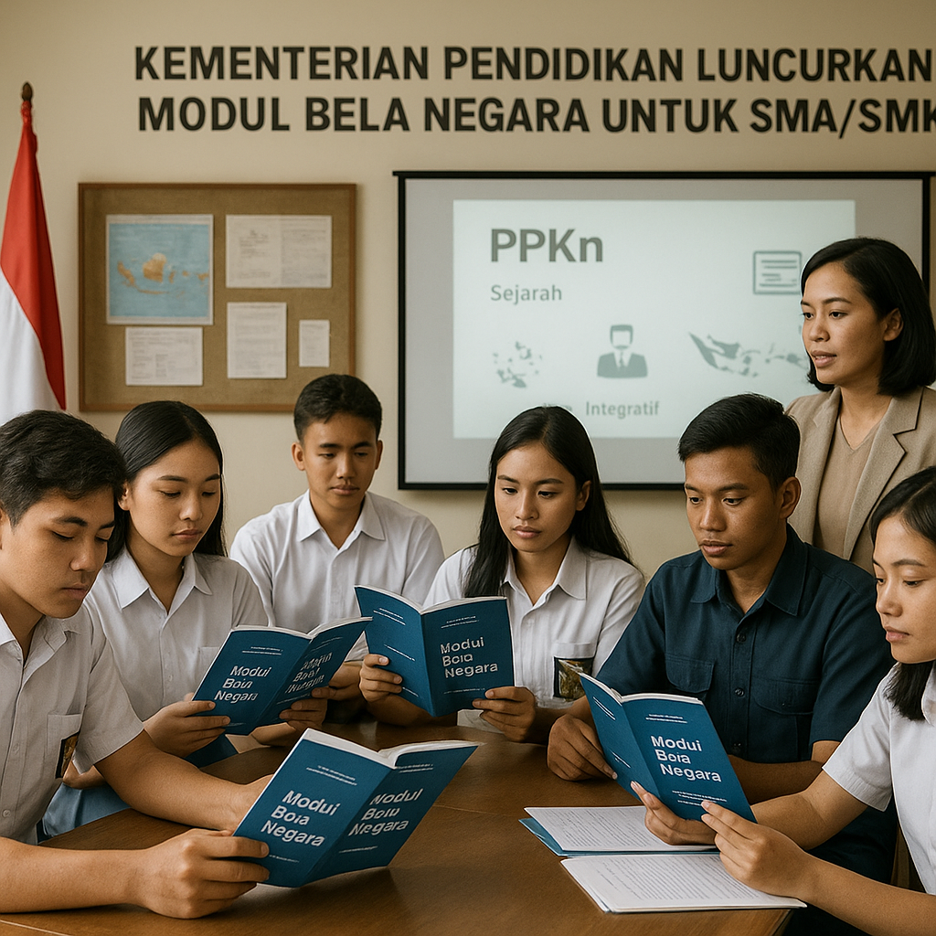 Kementerian Pendidikan Luncurkan Modul Bela Negara untuk SMA...
