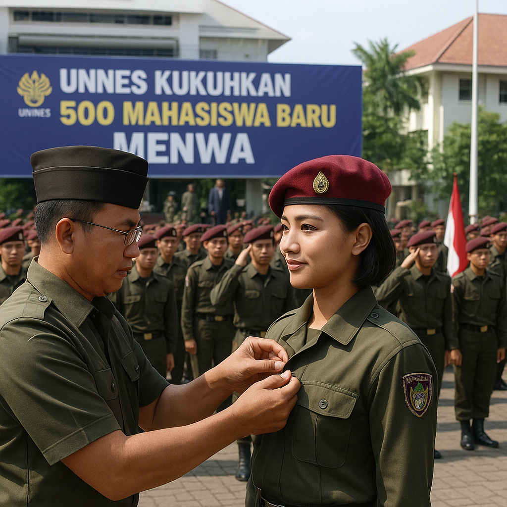 Unnes Kukuhkan 500 Mahasiswa Baru Menwa, Tingkatkan Kualitas...
