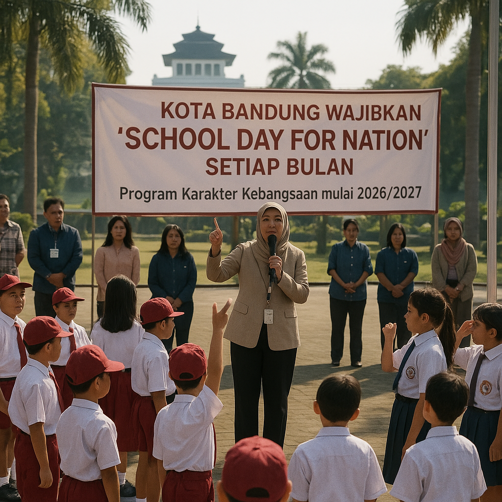 Kota Bandung Wajibkan 'School Day for Nation' Setiap Bulan u...