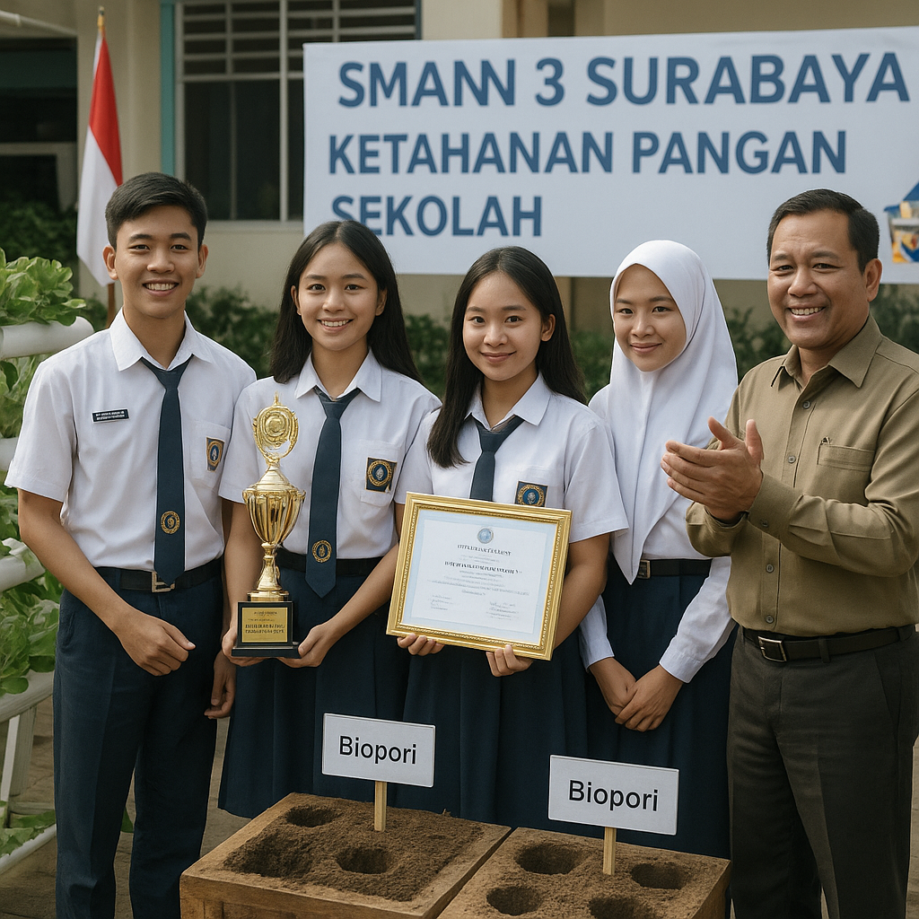Siswa SMAN 3 Surabaya Raih Penghargaan Nasional untuk Proyek...