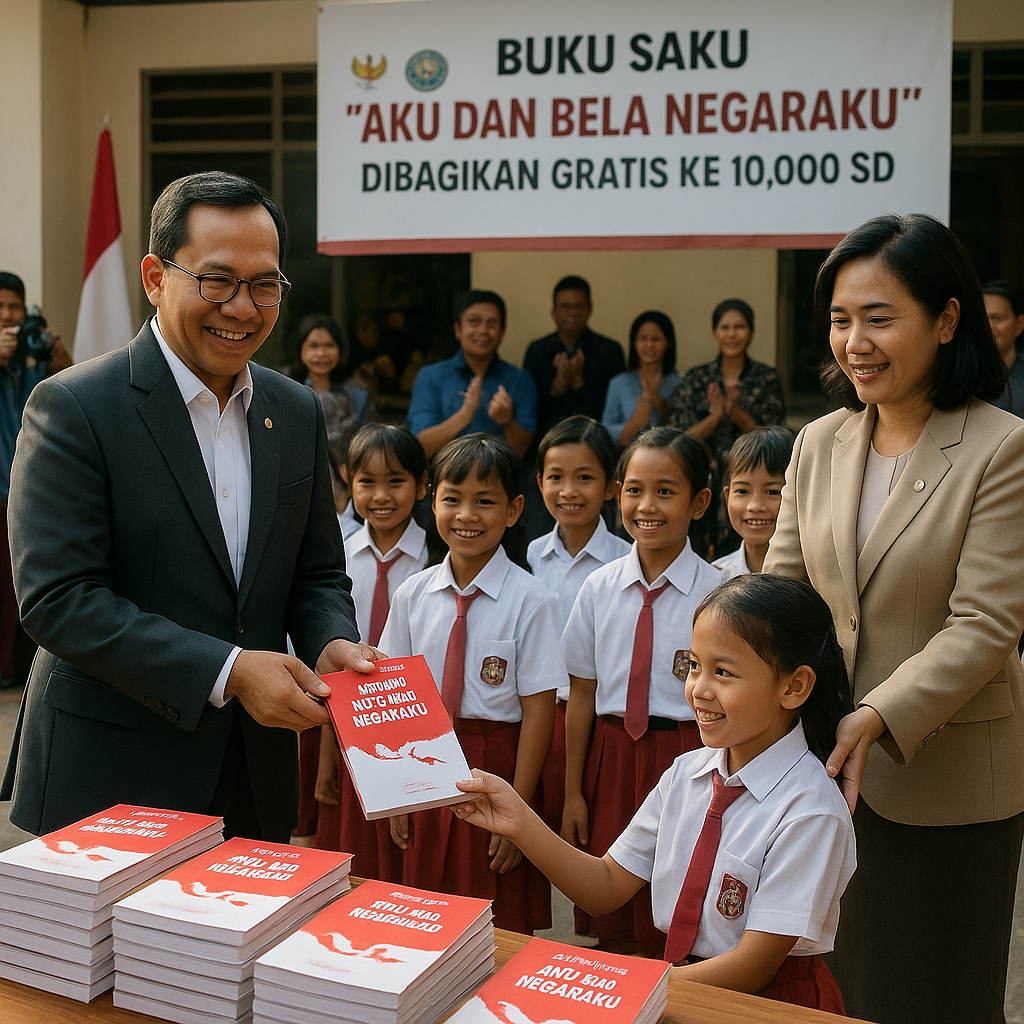 Buku Saku 'Aku dan Bela Negaraku' Dibagikan Gratis ke 10.000...