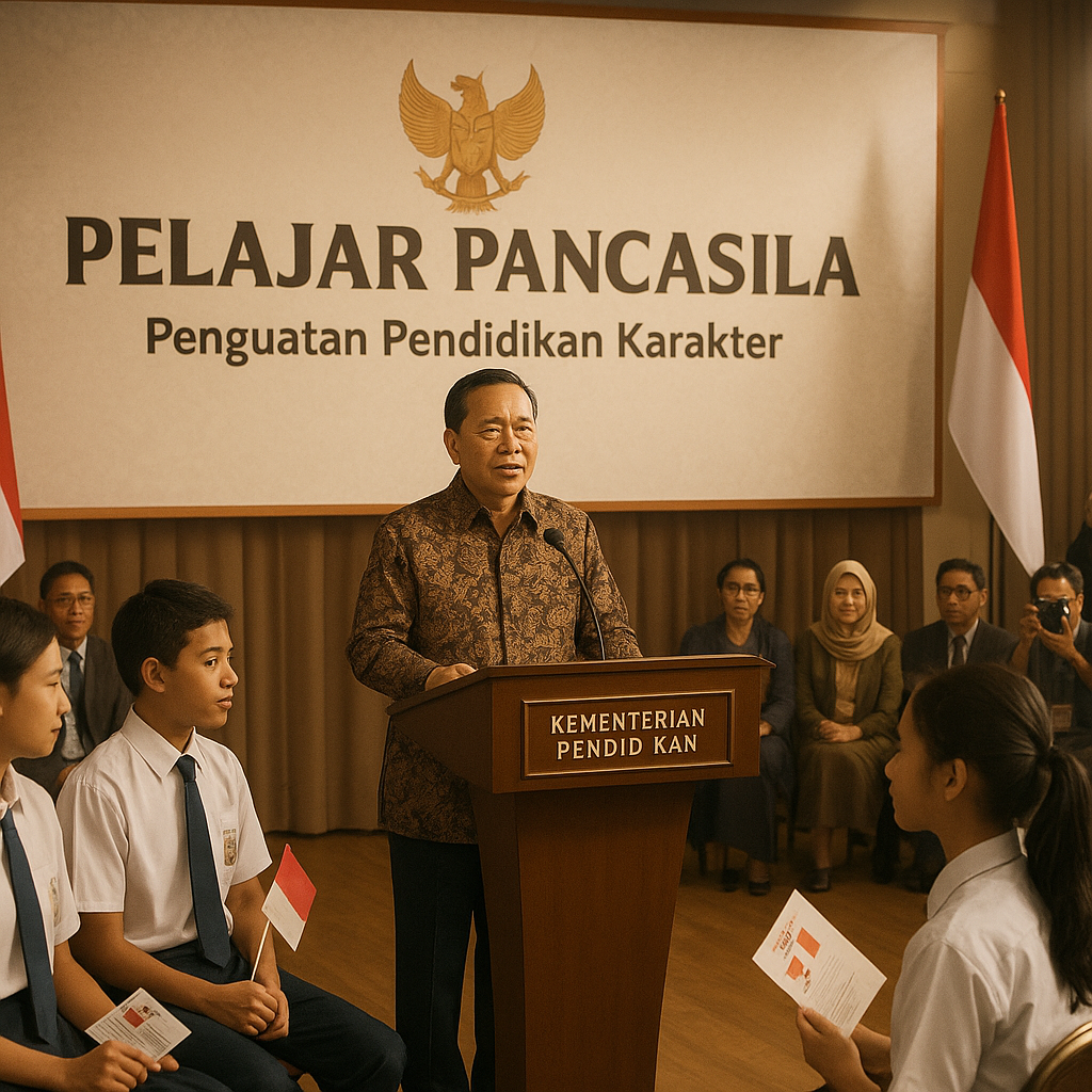 Kementerian Pendidikan Meluncurkan Program 'Pelajar Pancasil...