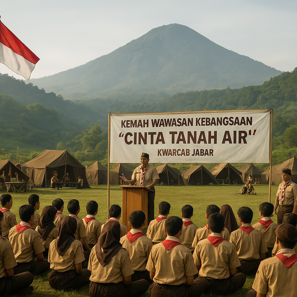 Gugus Depan Pramuka di Jawa Barat Gelar Kemah Wawasan Kebang...