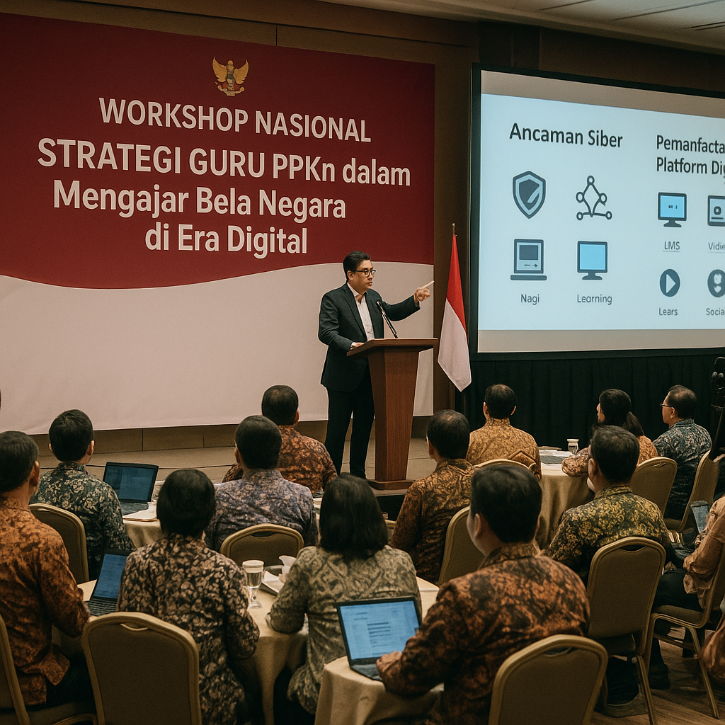 Workshop Nasional: Strategi Guru PPKn dalam Mengajar Bela Ne...
