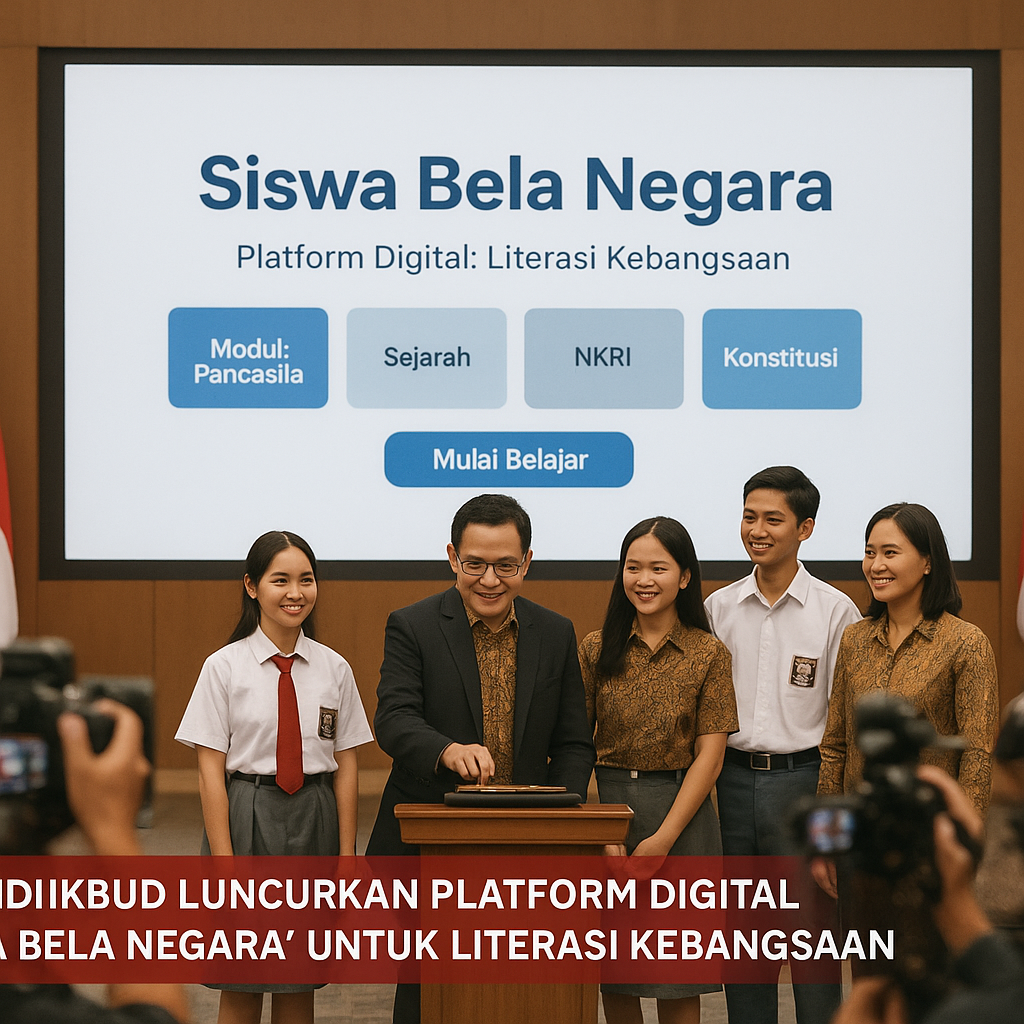 Kemendikbud Luncurkan Platform Digital 'Siswa Bela Negara' u...