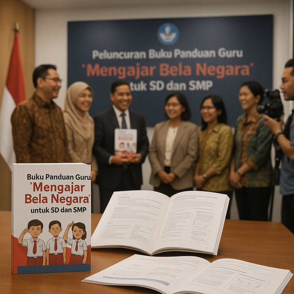 Buku Panduan Guru 'Mengajar Bela Negara' untuk SD dan SMP Te...