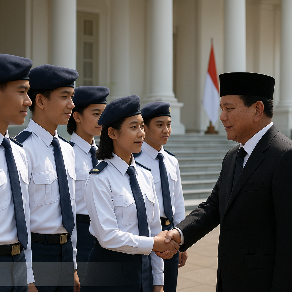 Siswa SMA Taruna Nusantara Belajar Langsung dengan Menteri P...