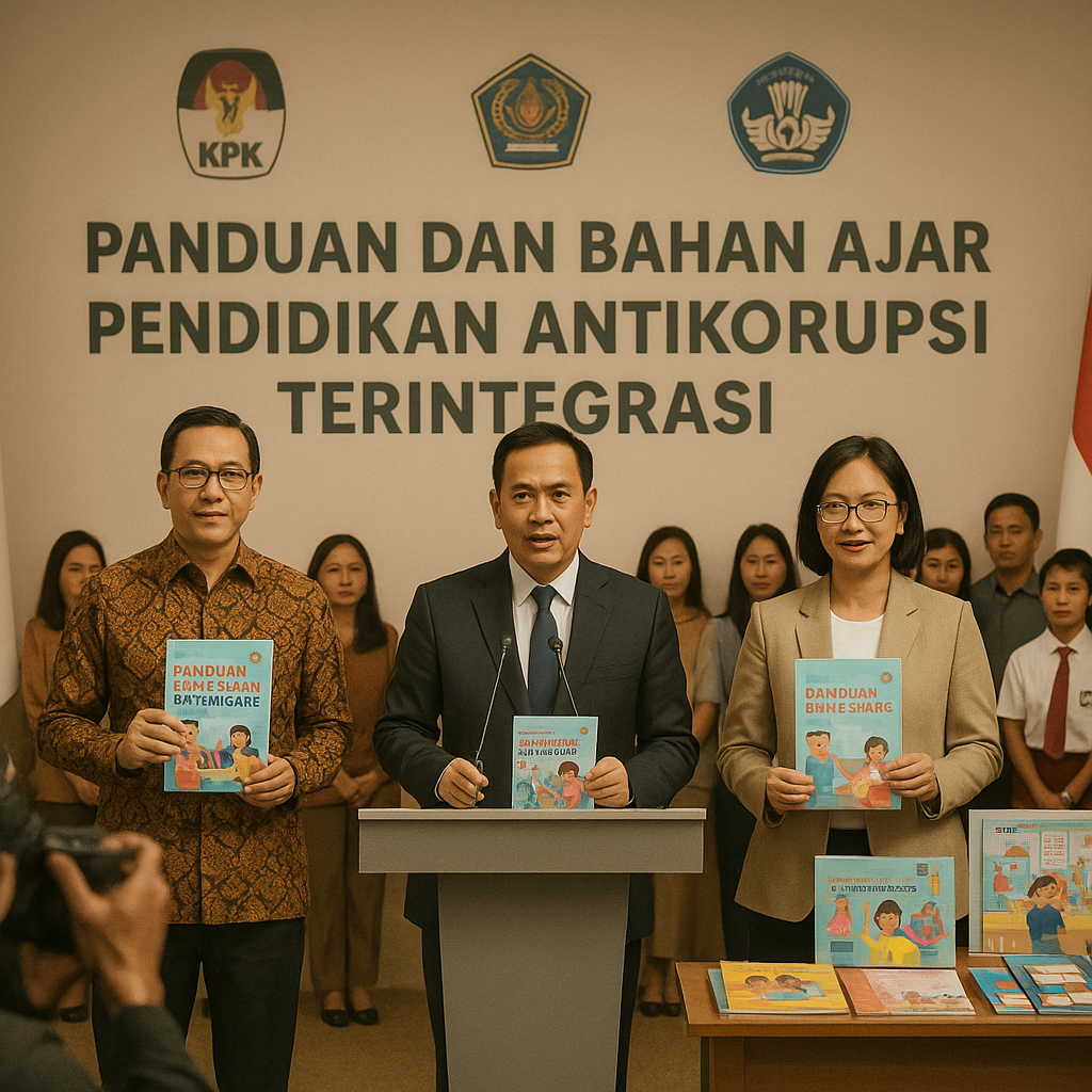 KPK, Kemendagri, dan Kemendikdasmen Luncurkan Panduan dan Ba...