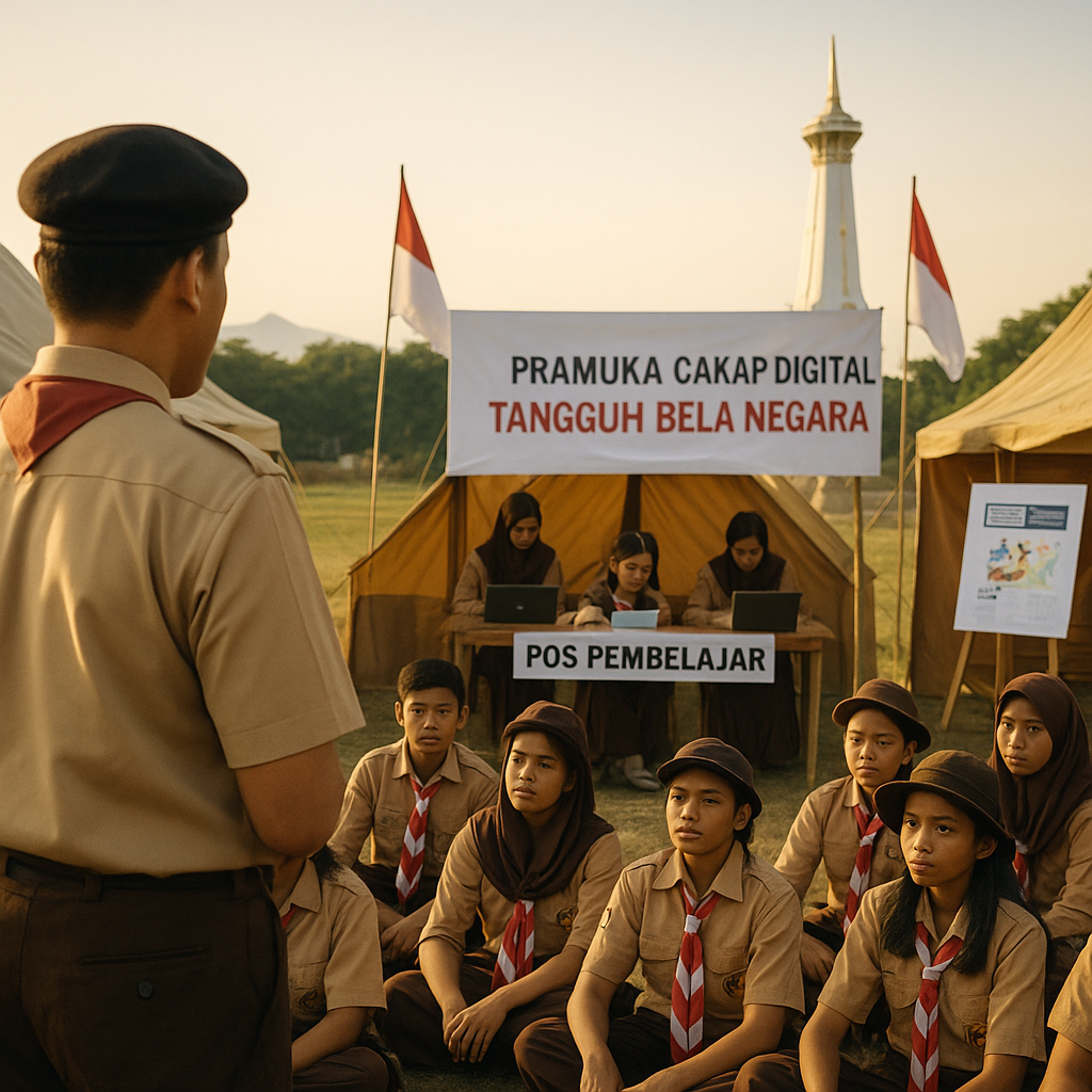 Gugus Depan Pramuka di Yogyakarta Gelar Kemah Literasi Digit...