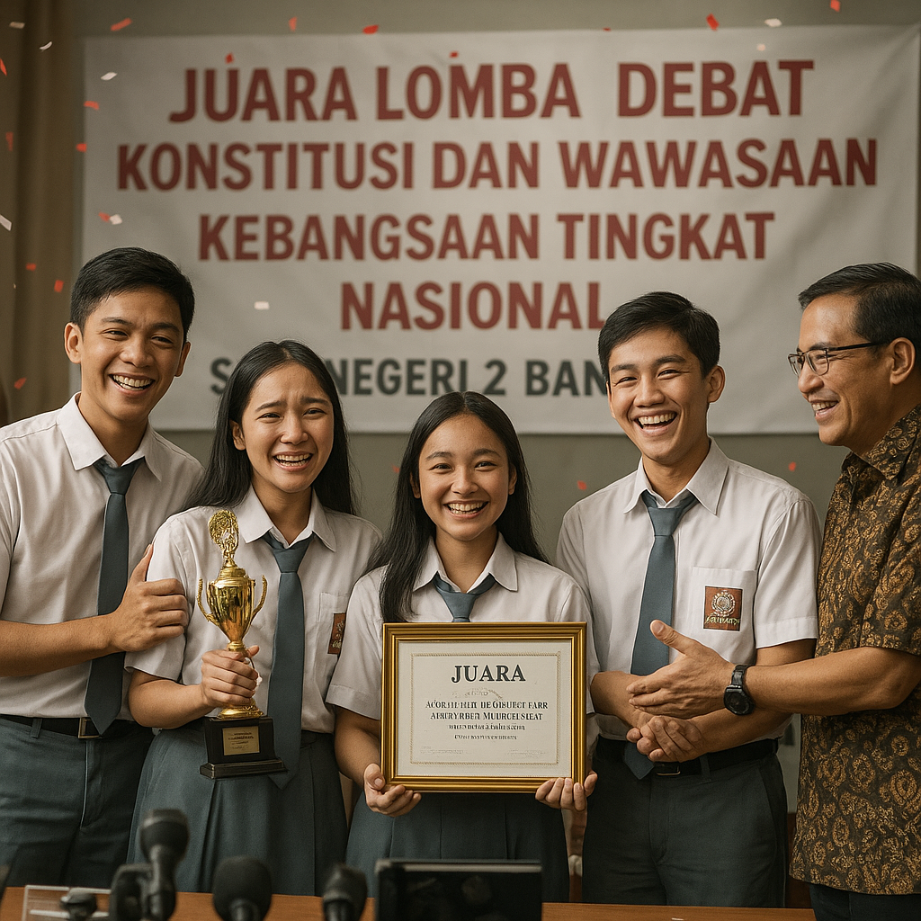 Siswa SMA Negeri 2 Bandung Juara Lomba Debat Konstitusi dan...