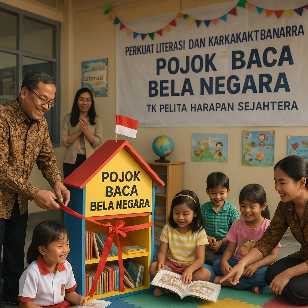 Perkuat Literasi dan Karakter Kebangsaan, Pojok Baca Bela Ne...