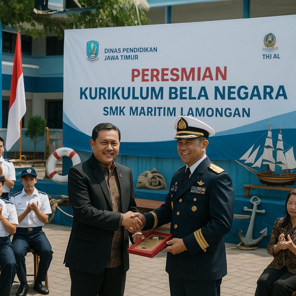 Perkuat Karakter Siswa, Kadindik Jatim & TNI AL Resmikan Kur...