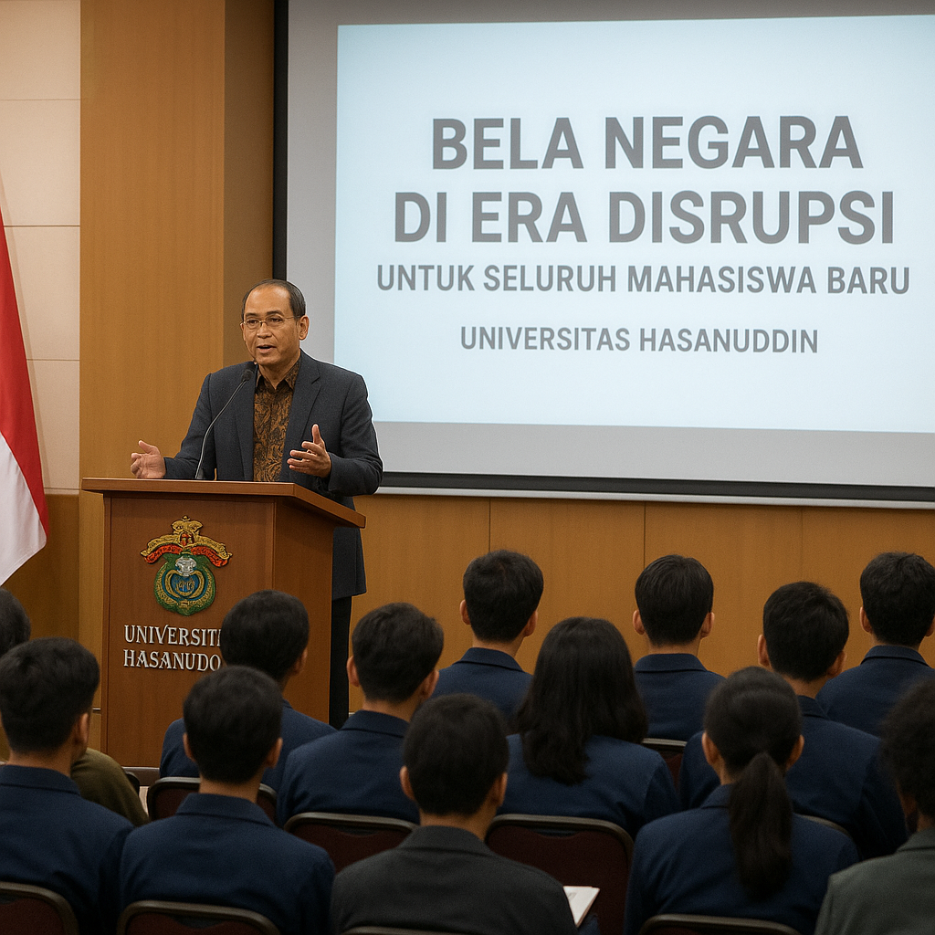 Unhas Gelar Kuliah Umum 'Bela Negara di Era Disrupsi' untuk...