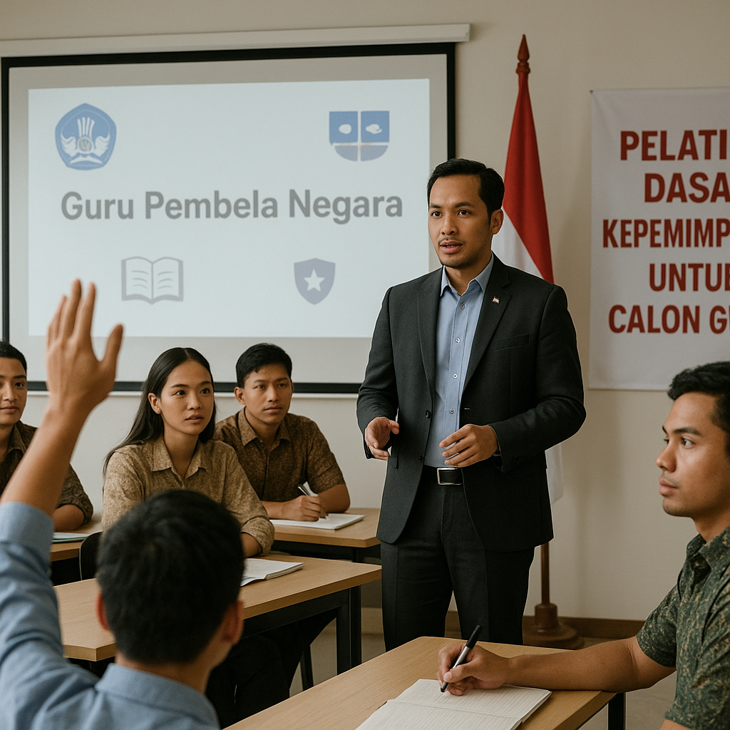 Pelatihan Dasar Kepemimpinan untuk Calon Guru melalui Progra...