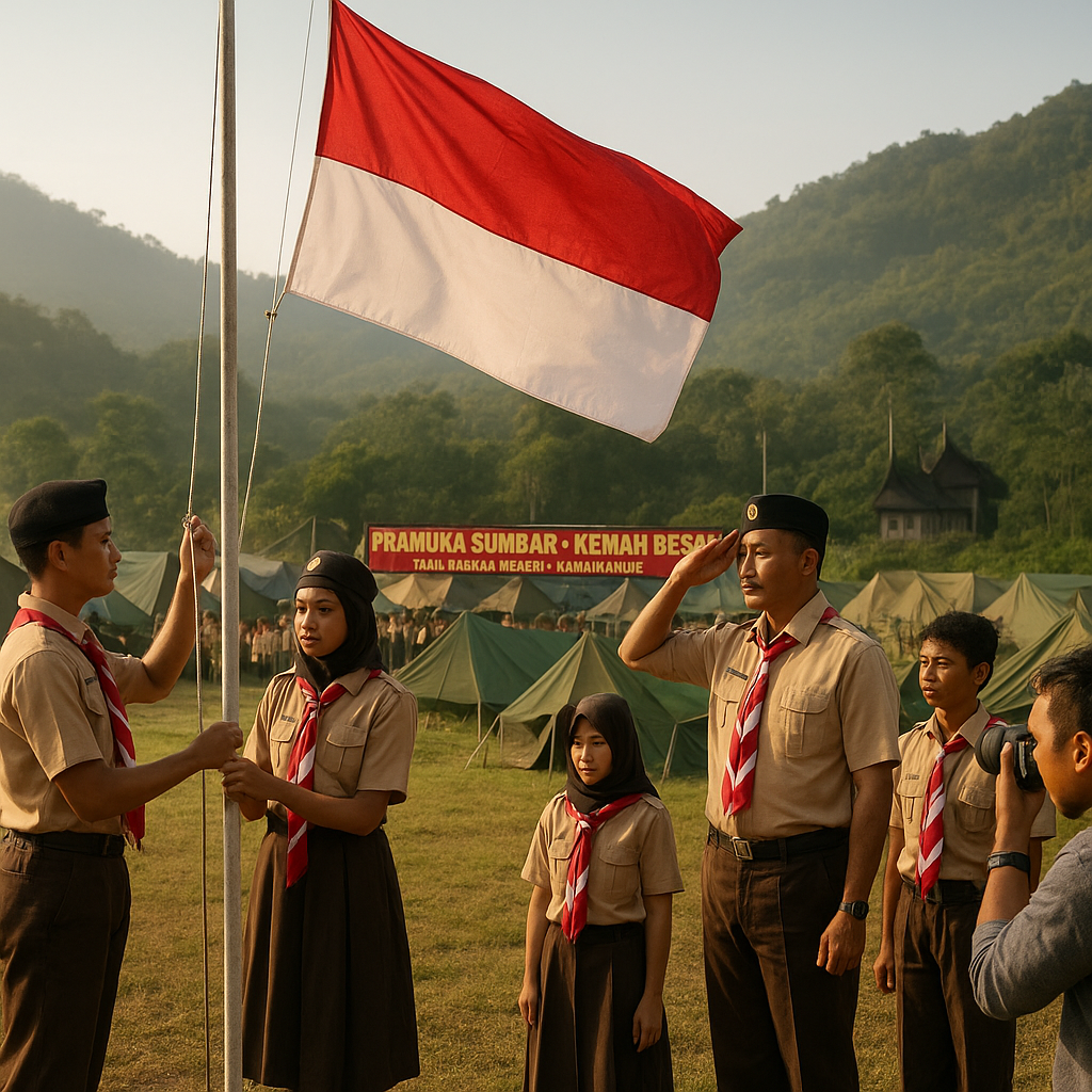 Pramuka Sumbar Gelar Kemah Besar dengan Tema 'Bela Negara me...