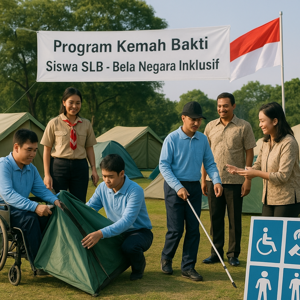 Program Kemah Bakti Siswa SLB Fokus pada Bela Negara Inklusi...