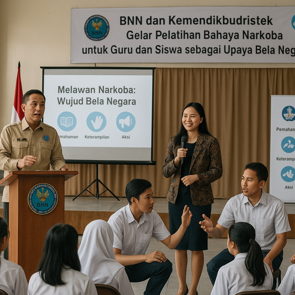 BNN dan Kemendikbudristek Gelar Pelatihan Bahaya Narkoba unt...