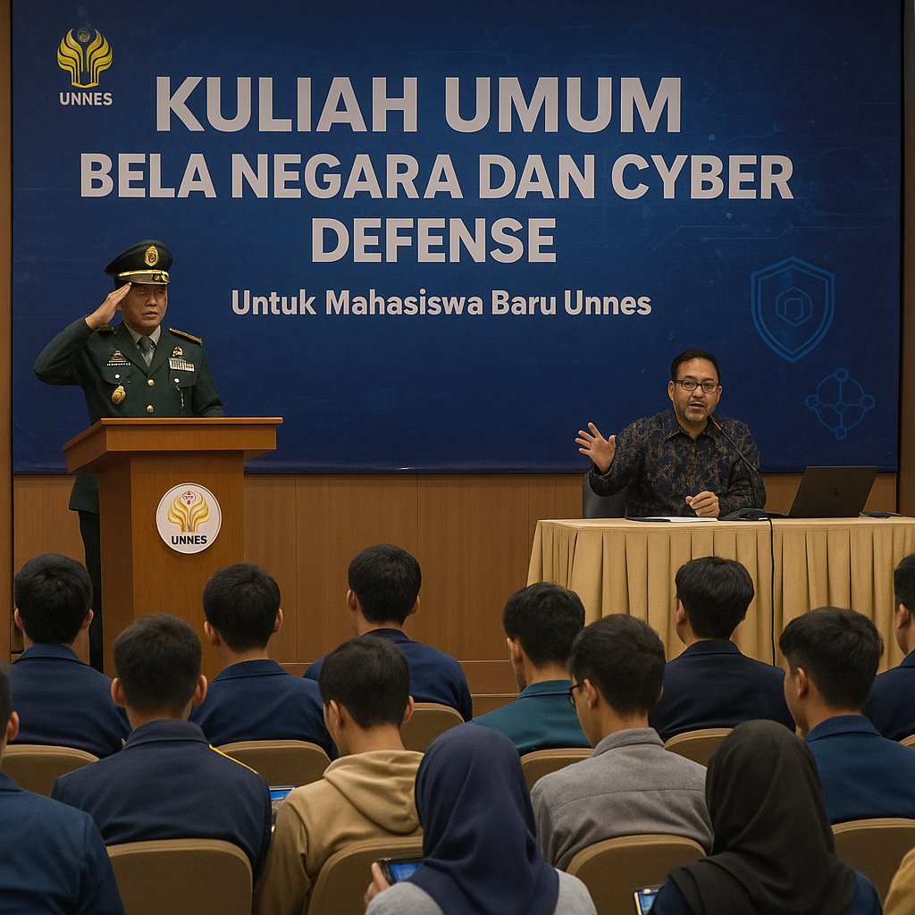 Unnes Selenggarakan Kuliah Umum Bela Negara dan Cyber Defens...