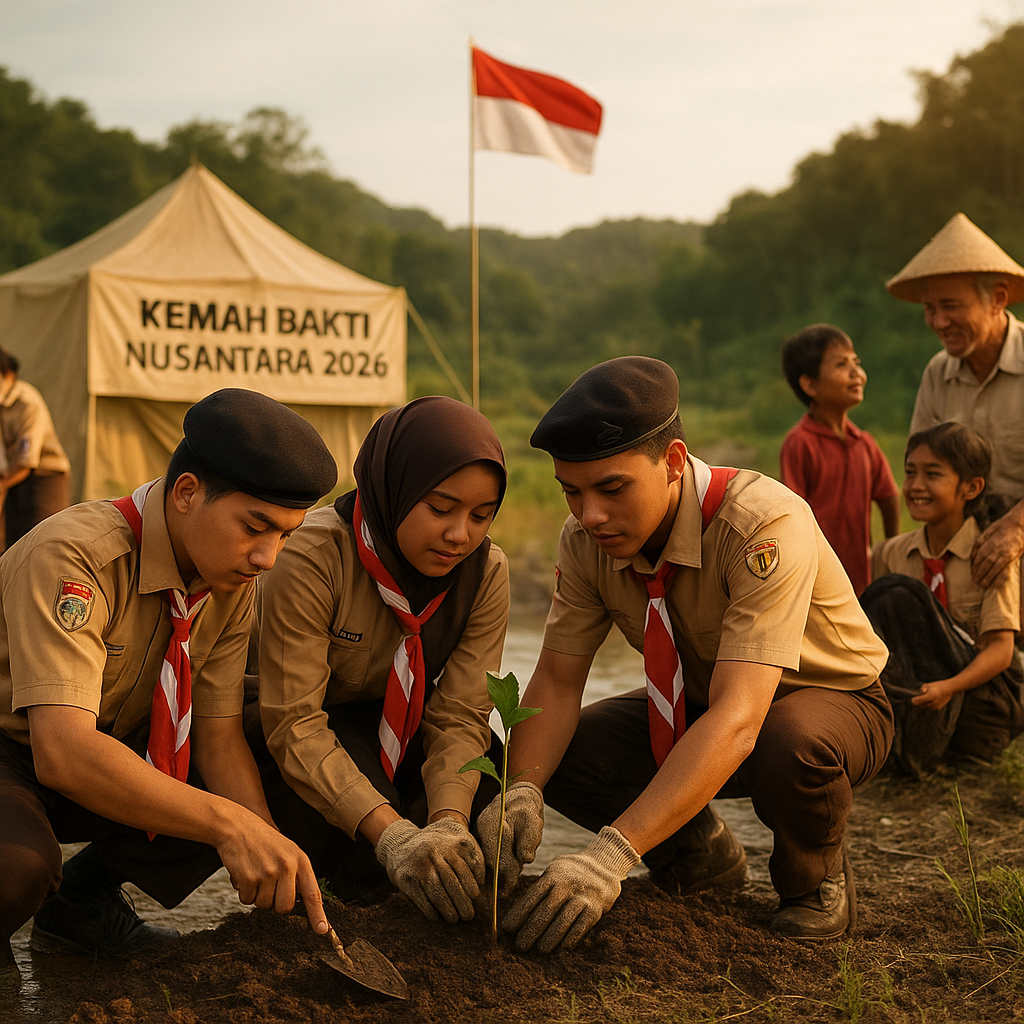 Gerakan Pramuka Kwartir Nasional Gelar Kemah Bakti Nusantara...