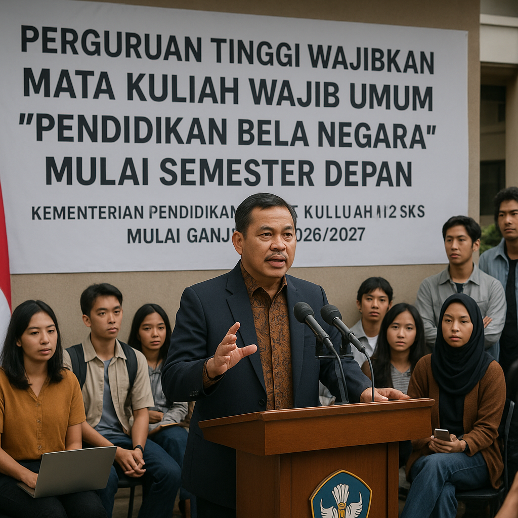 Perguruan Tinggi Wajibkan Mata Kuliah Wajib Umum 'Pendidikan...