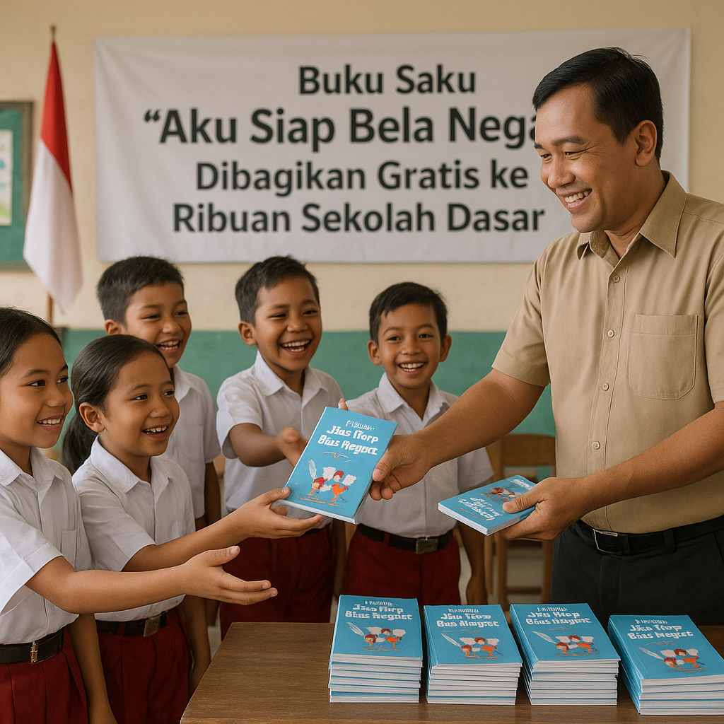 Buku Saku 'Aku Siap Bela Negara' Dibagikan Gratis ke Ribuan...