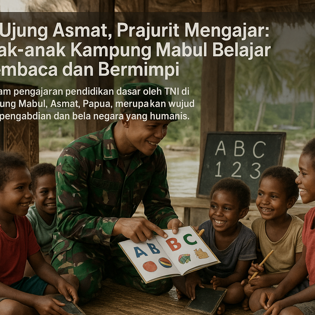 Di Ujung Asmat, Prajurit Mengajar: Anak-anak Kampung Mabul B...