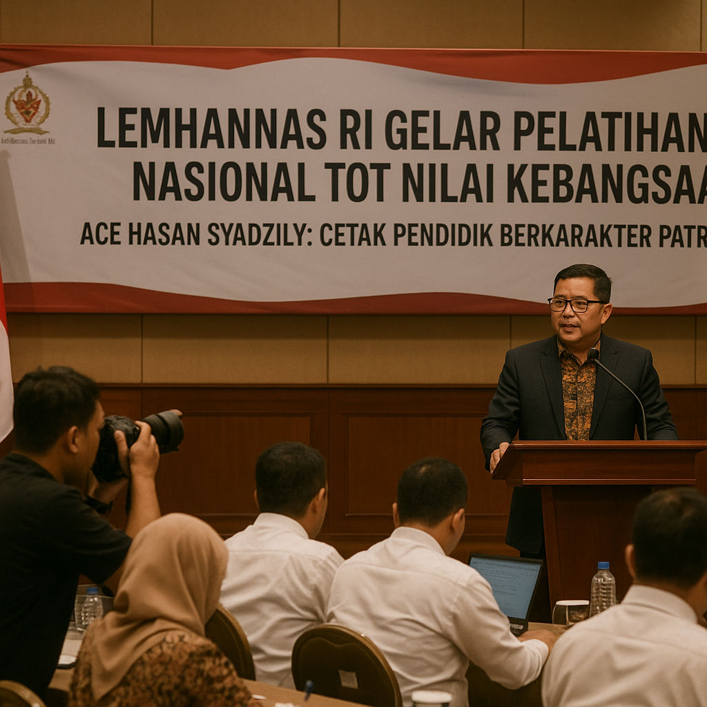 Lemhannas RI Gelar Pelatihan Nasional TOT Nilai Kebangsaan,...