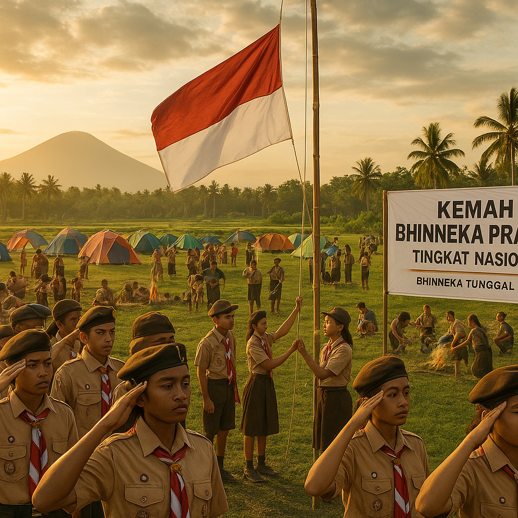 Kegiatan Kemah Bhinneka Pramuka Tingkat Nasional Kembali Dig...