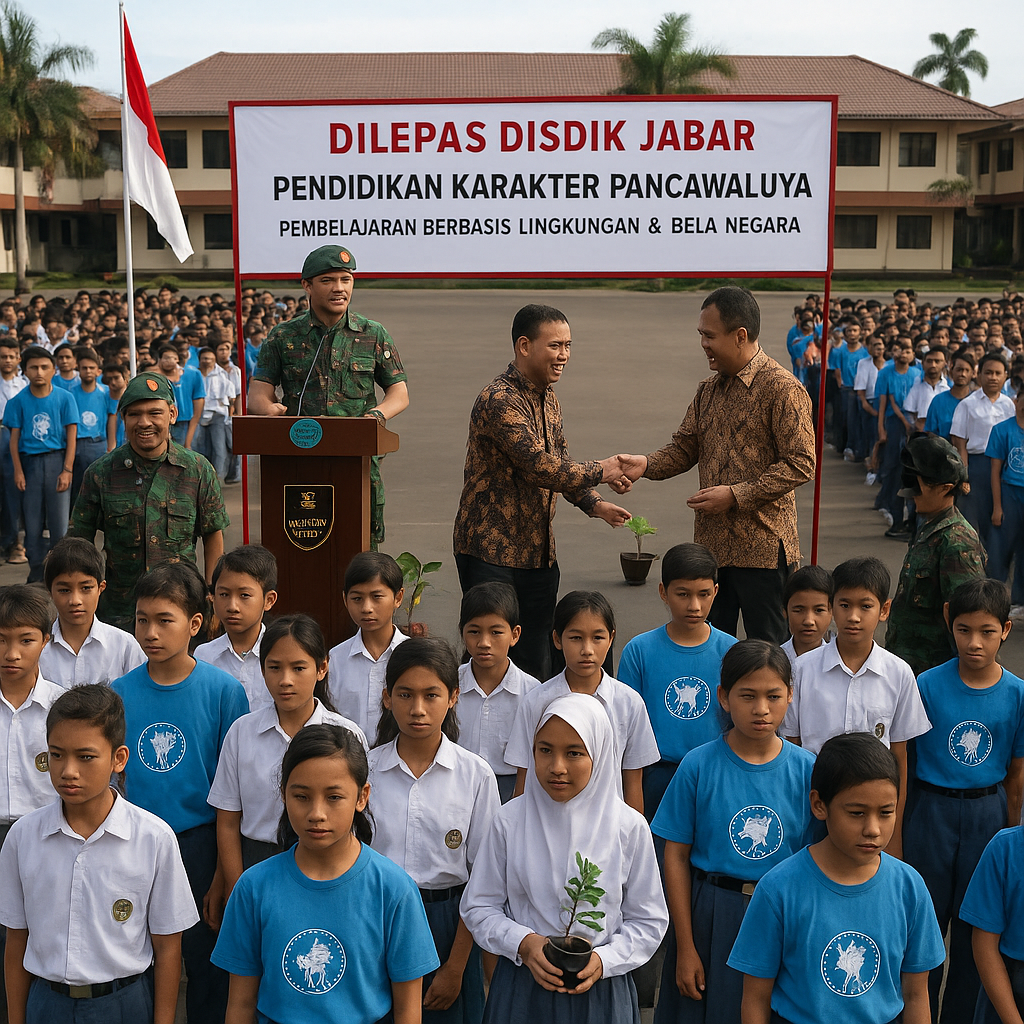 Dilepas Disdik Jabar, Ratusan Siswa Ikuti Pendidikan Karakte...