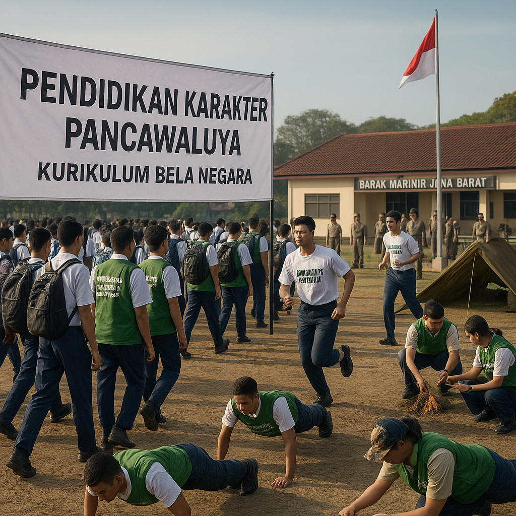 Dilepas Disdik Jabar, Ratusan Siswa Ikuti Pendidikan Karakte...